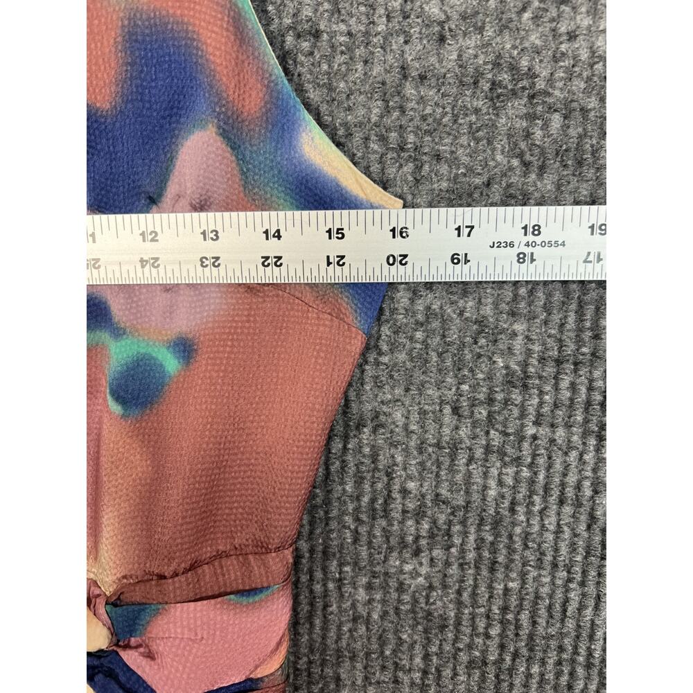 Tanya Taylor Cool Rose Christine Dress Womens 4 Multi Color Abstract Sleeveless - Picture 6 of 12